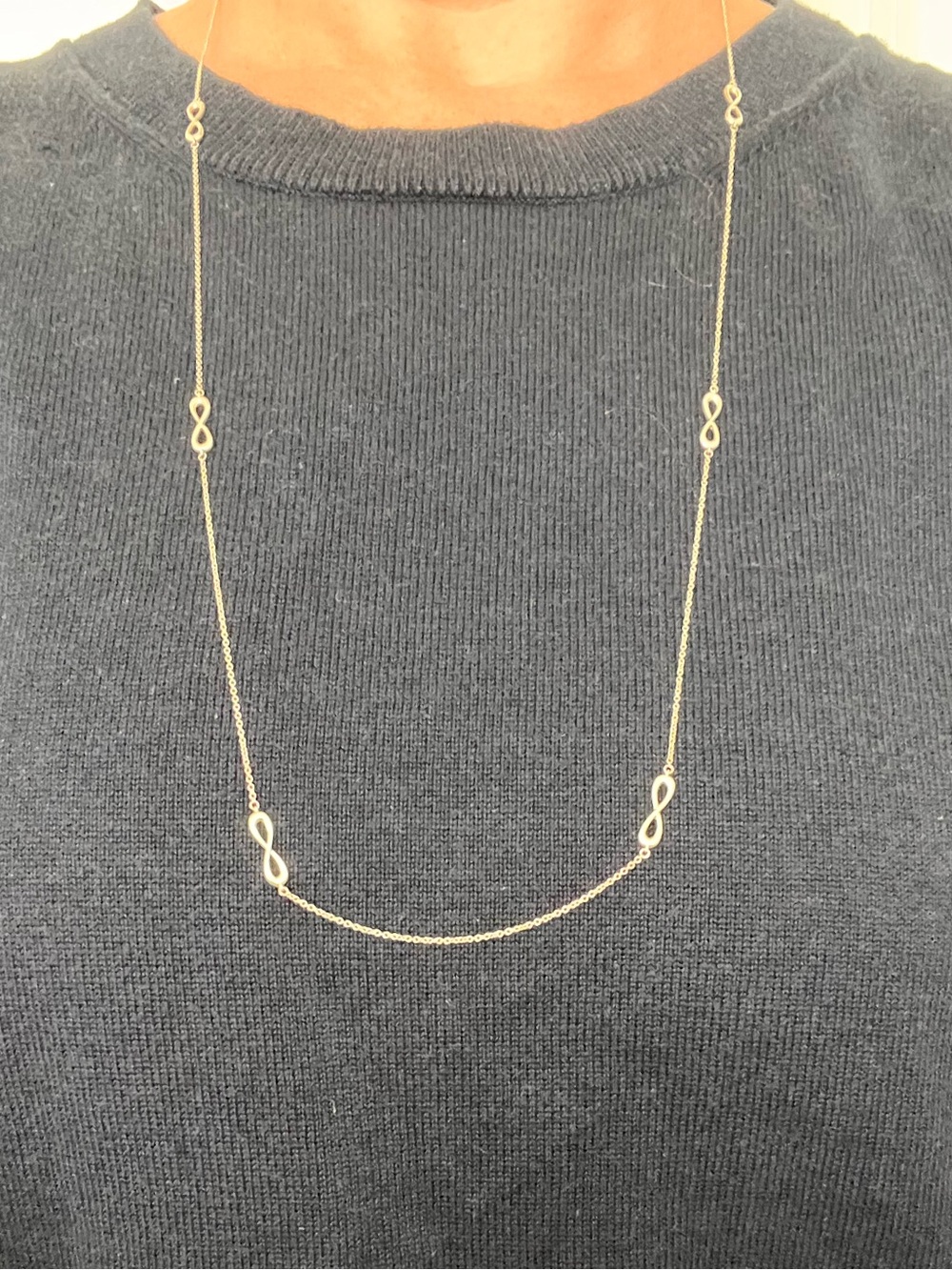 Tiffany & Co. Mini Infinity Necklace in Sterling Silver - 30-inches - Picture 2 of 5